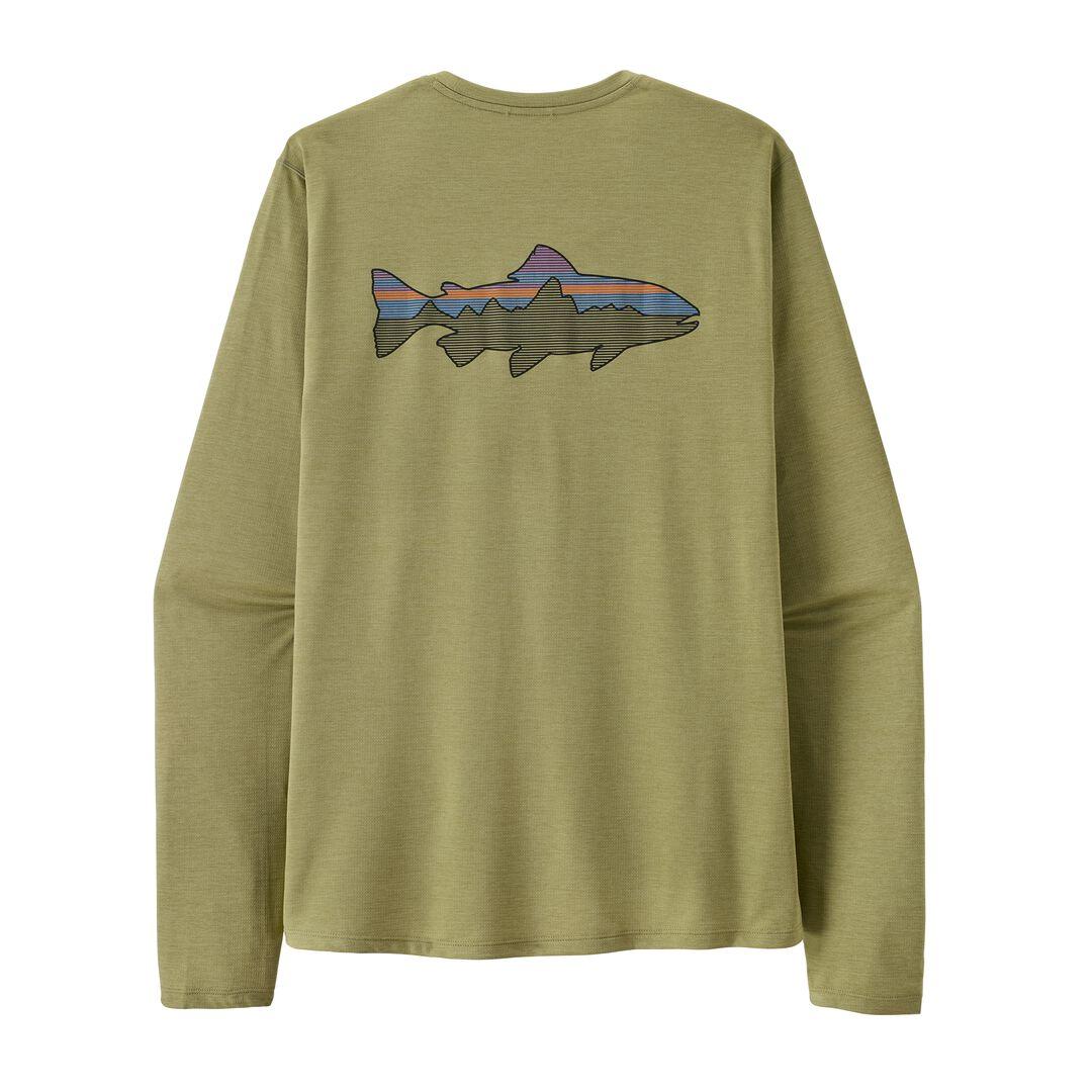Long-Sleeved Capilene® Cool Sun Shirt - Fitz Roy Trout | Patagonia for sale