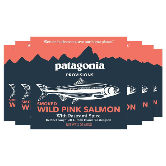 Provisions Canned Smoked Wild Pink Salmon with Pastrami Spice | Patagonia on sale
