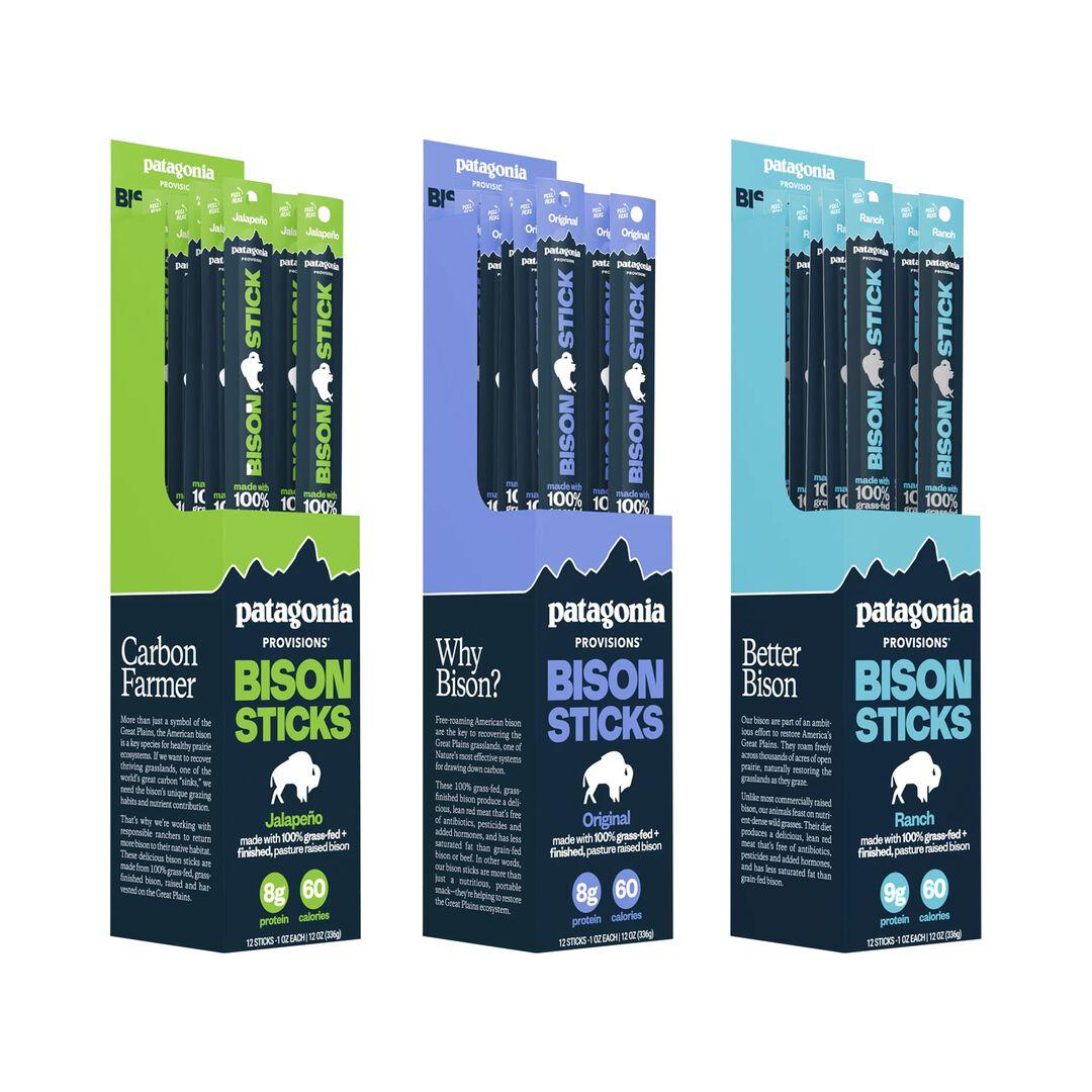 Provisions Grass-Fed Bison Meat Sticks Variety Pack | Patagonia