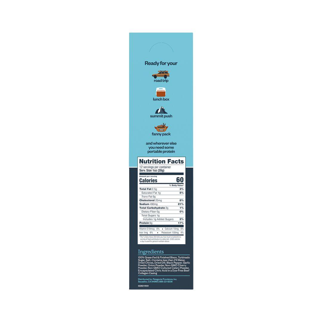 Provisions Grass-Fed Ranch Bison Meat Sticks | Patagonia sale